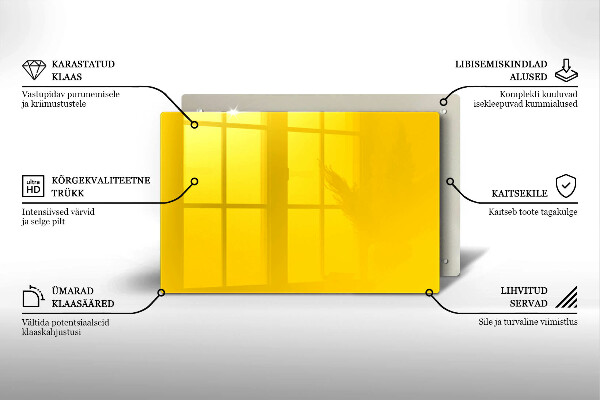 Grafkaars onderzetter Gele kleur