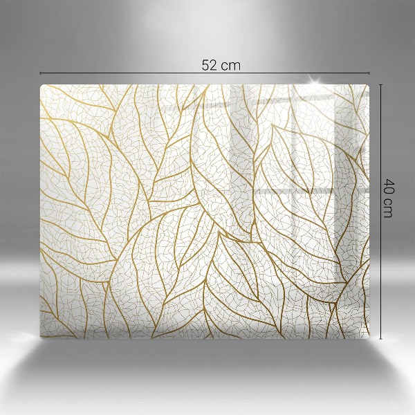 Grafkaars onderzetter Lijntekening bladpatroon