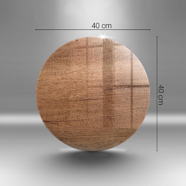 Glasplaat voor grafkaars Houtstructuur
