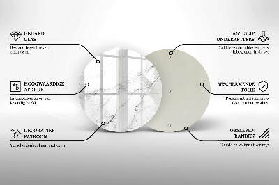 Grafkaars onderzetter Elegante marmertextuur