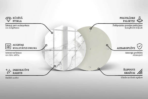 Grafkaars onderzetter Elegante marmertextuur
