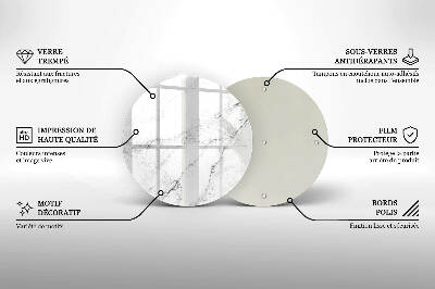Grafkaars onderzetter Elegante marmertextuur