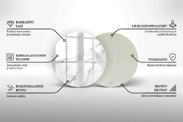 Grafkaars onderzetter Elegante marmertextuur