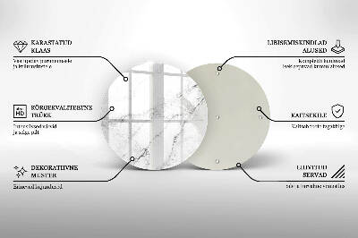 Grafkaars onderzetter Elegante marmertextuur