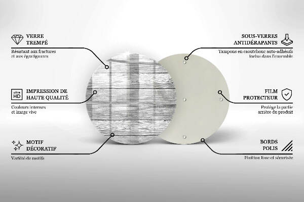 Grafkaars onderzetter Oude houten planken