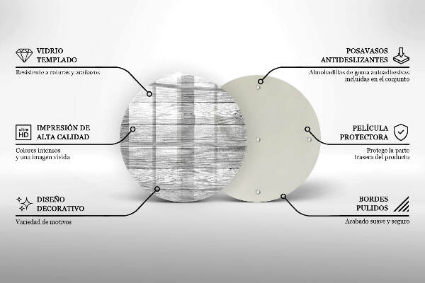Grafkaars onderzetter Oude houten planken