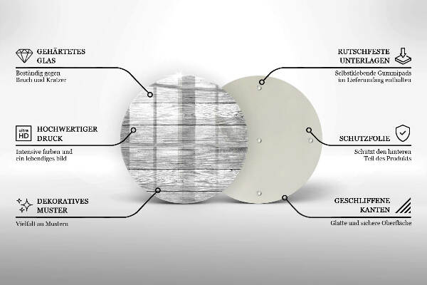 Grafkaars onderzetter Oude houten planken
