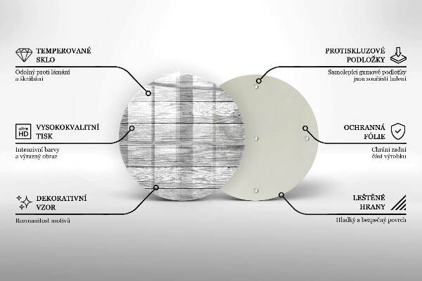 Grafkaars onderzetter Oude houten planken