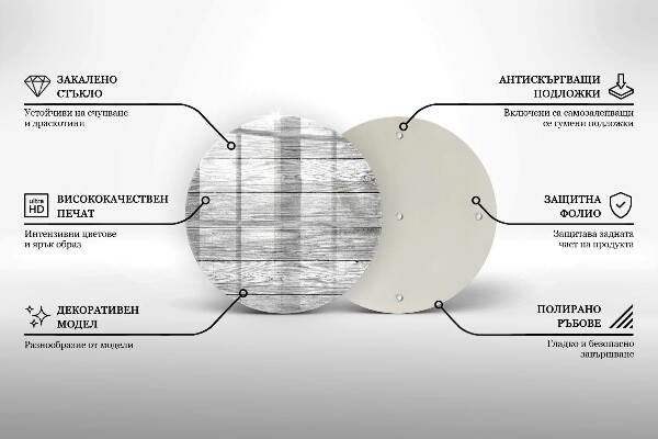 Grafkaars onderzetter Oude houten planken