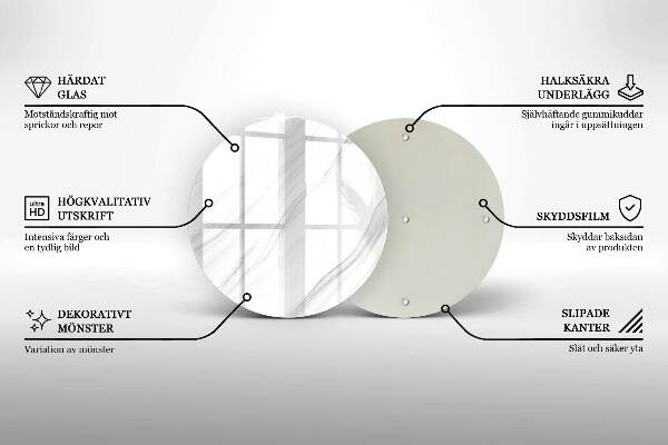 Grafkaars onderzetter Delicaat marmer