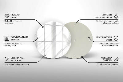 Grafkaars onderzetter Delicaat marmer