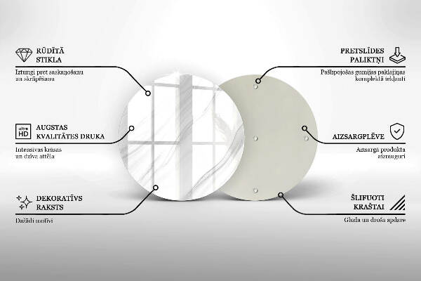 Grafkaars onderzetter Delicaat marmer