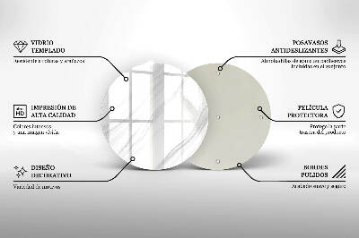 Grafkaars onderzetter Delicaat marmer