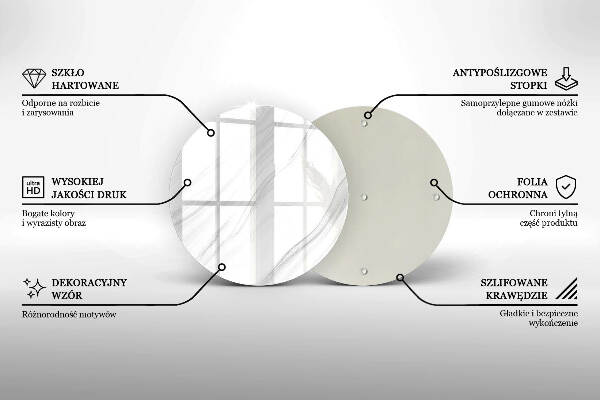 Grafkaars onderzetter Delicaat marmer