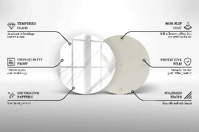 Grafkaars onderzetter Delicaat marmer