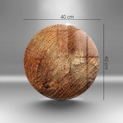 Glasplaat voor grafkaars Houtringen