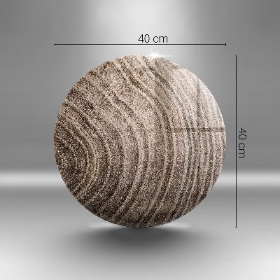 Glasplaat voor grafkaars Jaarringen van bomen