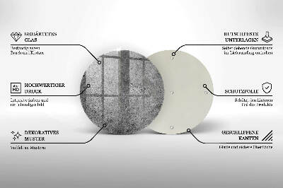 Grafkaars onderzetter Betonsteenstructuur