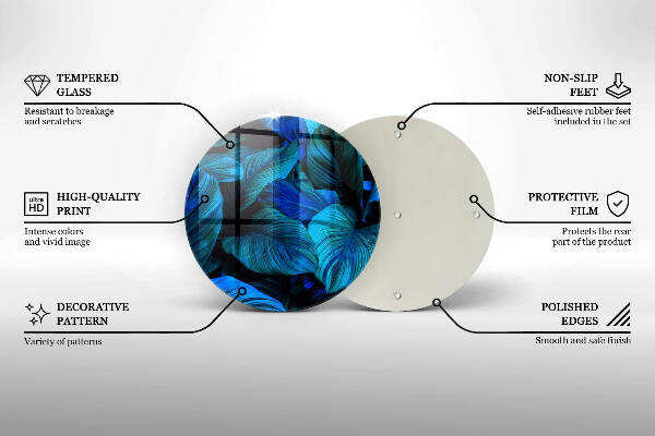 Grafkaars onderzetter Bladeren van junglevegetatie