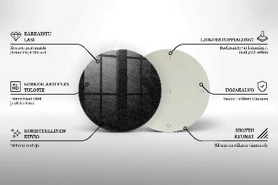 Glasplaat voor grafkaars Steenstructuur