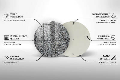 Grafkaars onderzetter Steenstructuur