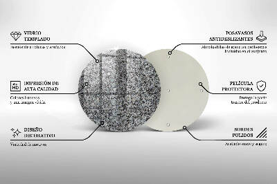 Grafkaars onderzetter Steenstructuur