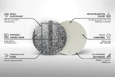 Grafkaars onderzetter Steenstructuur