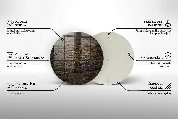 Grafkaars onderzetter Houtstructuur schors