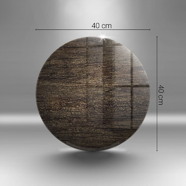 Grafkaars onderzetter Houtstructuur schors