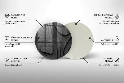 Glasplaat voor grafkaars 3D-steenvormen