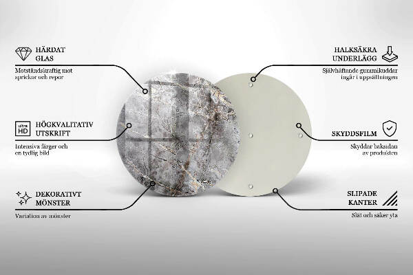 Grafkaars onderzetter Steenstructuur