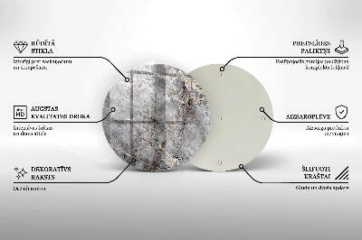Grafkaars onderzetter Steenstructuur