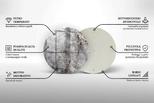 Grafkaars onderzetter Steenstructuur