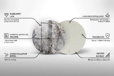 Grafkaars onderzetter Steenstructuur