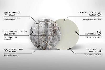 Grafkaars onderzetter Steenstructuur