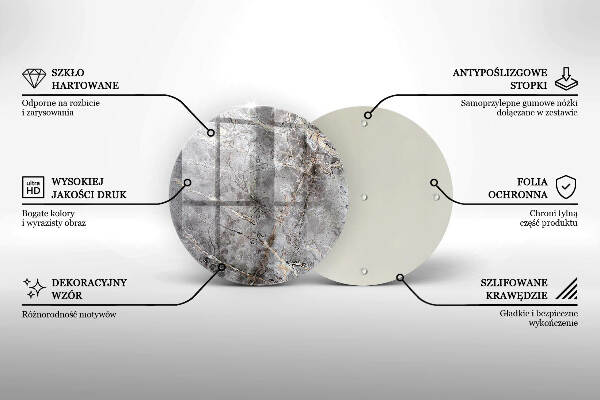 Grafkaars onderzetter Steenstructuur