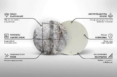 Grafkaars onderzetter Steenstructuur
