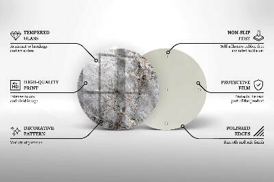 Grafkaars onderzetter Steenstructuur