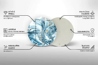 Grafkaars onderzetter Structuur met goud