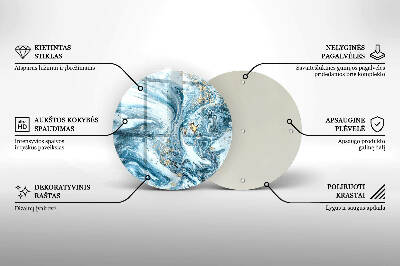 Grafkaars onderzetter Structuur met goud