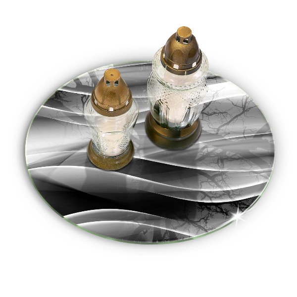 Grafkaars onderzetter Abstracte, zachte lijnen