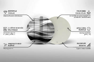 Grafkaars onderzetter Abstracte, zachte lijnen
