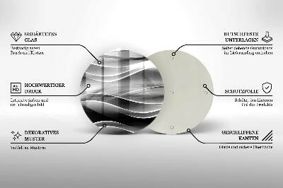Grafkaars onderzetter Abstracte, zachte lijnen