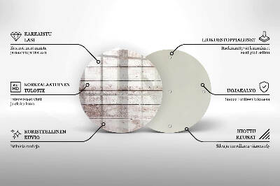 Glasplaat voor grafkaars Oude houten planken