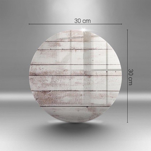 Glasplaat voor grafkaars Oude houten planken