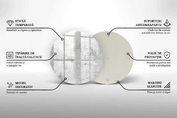 Grafkaars onderzetter Betonstructuur
