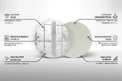 Grafkaars onderzetter Betonstructuur