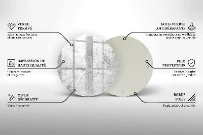 Grafkaars onderzetter Betonstructuur