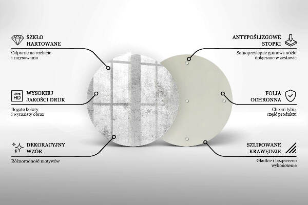 Grafkaars onderzetter Betonstructuur
