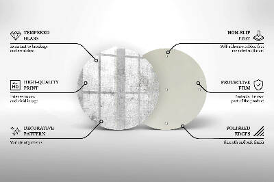 Grafkaars onderzetter Betonstructuur